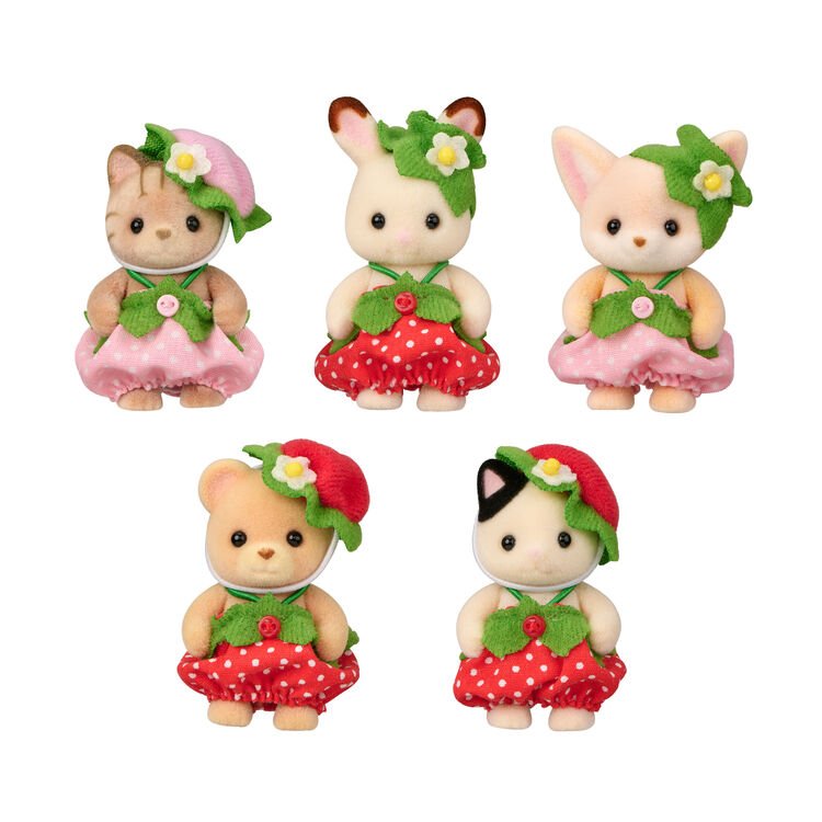 Sylvanian Families Kit Bebes Morango - Colecionavel - Hinoki