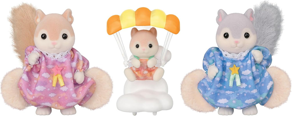 Sylvanian Families Familia do Esquilo Voador - Colecionavel - Hinoki