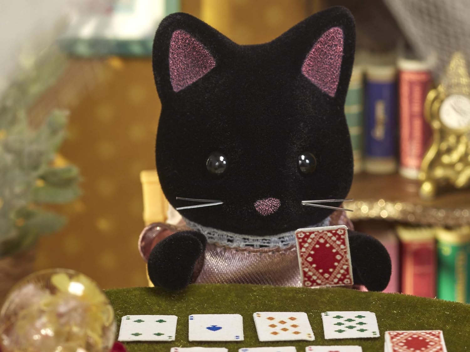 Sylvanian Families Familia dos Gatos Pretos Estrelados - Colecionavel - Hinoki