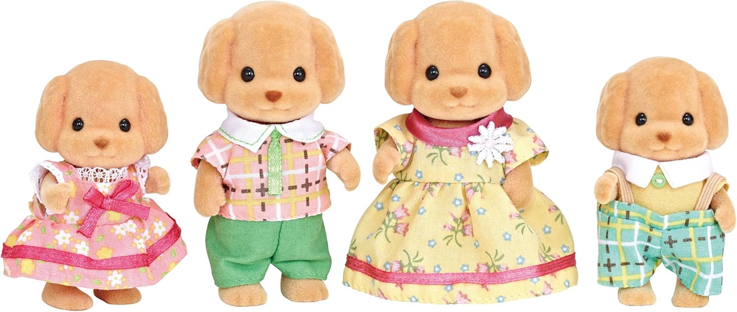 Sylvanian Families Familia dos Poodle - Colecionavel - Hinoki