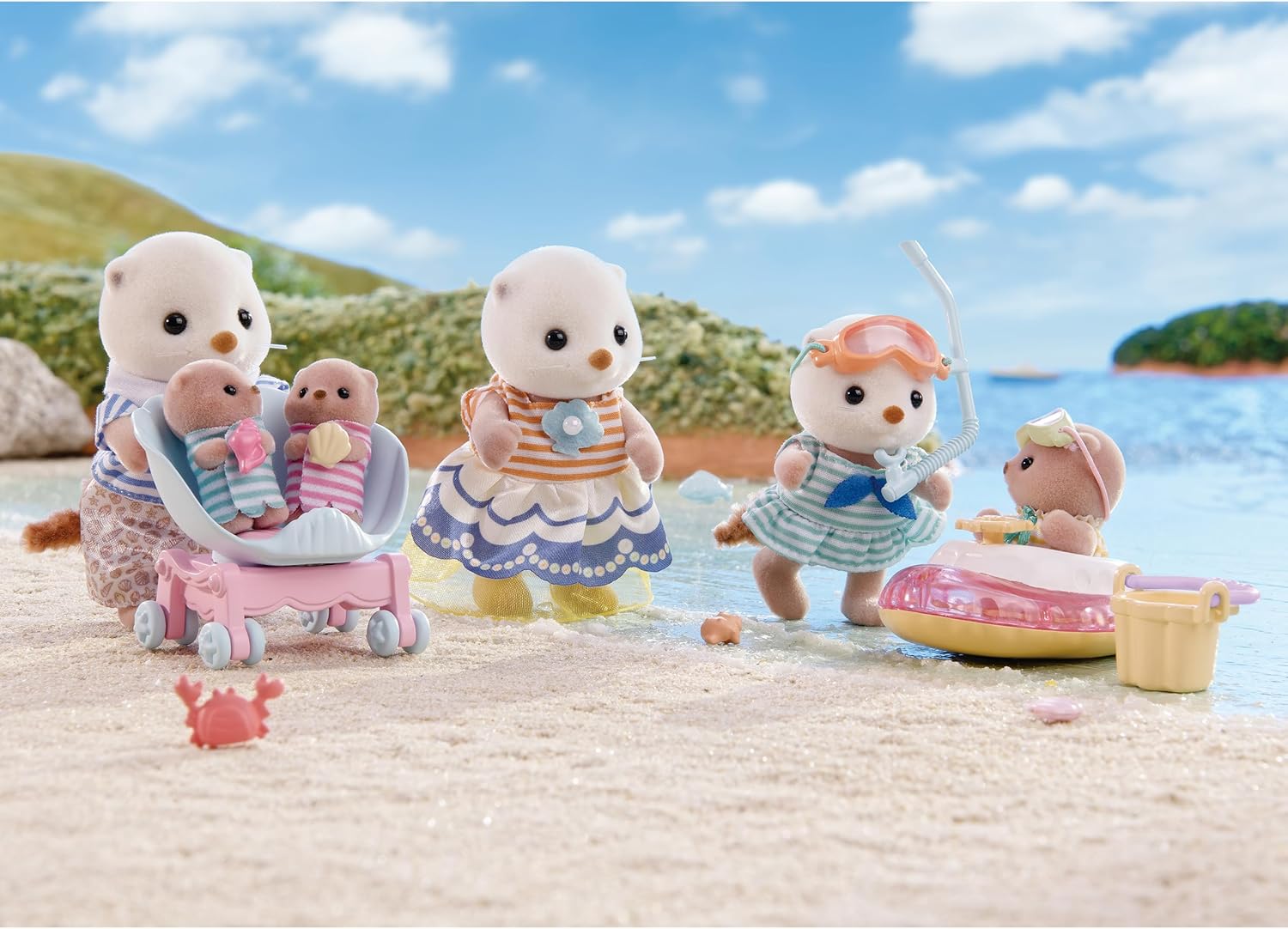 Sylvanian Families Familia das Lontras - Colecionavel - Hinoki