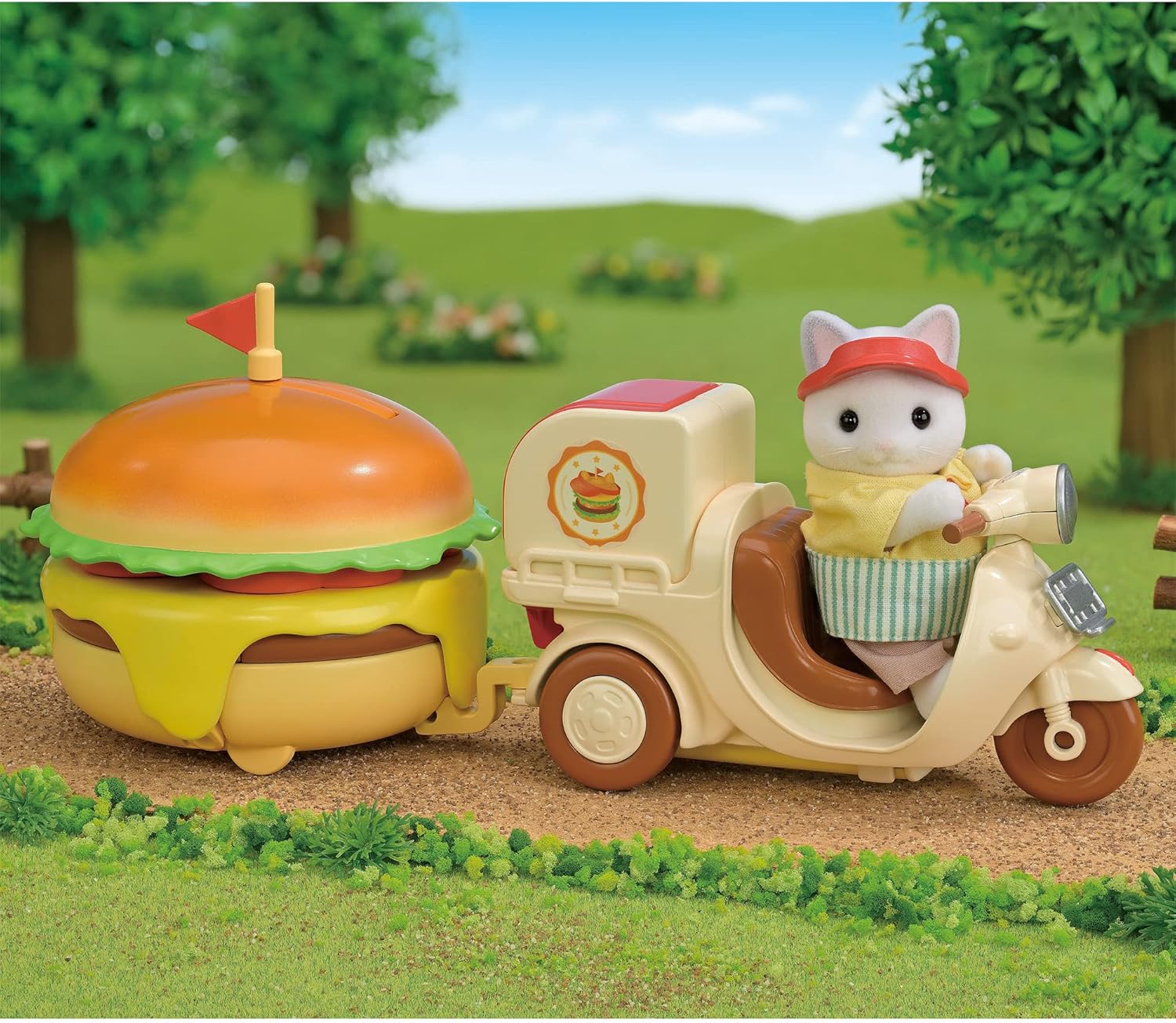 Sylvanian Families Kit Delivery de Hamburgers - Colecionavel - Hinoki