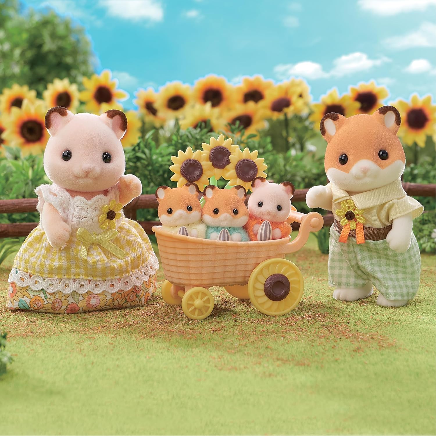 Sylvanian Families Familia dos Hamsters - Colecionavel - Hinoki