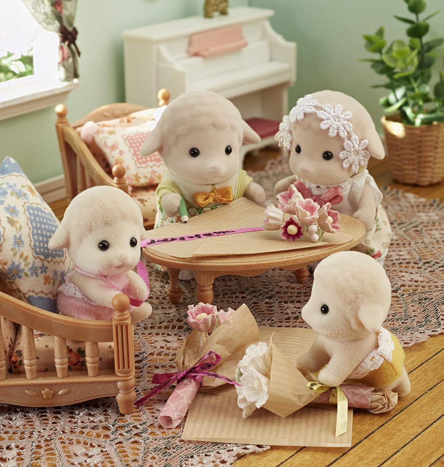 Sylvanian Families Familia das Ovelhas - Colecionavel - Hinoki