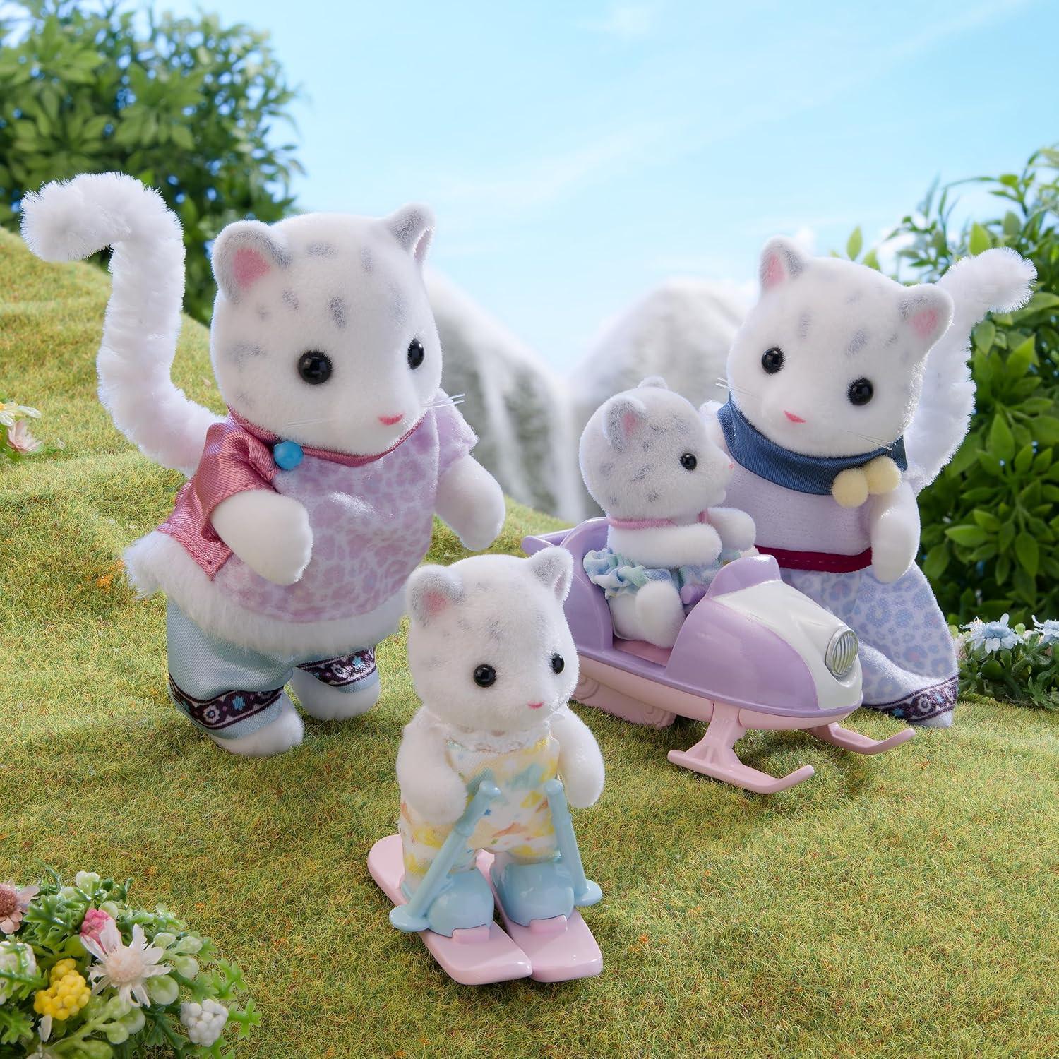 Sylvanian Families Leopardos de Neve kit do Ski - Colecionavel - Hinoki