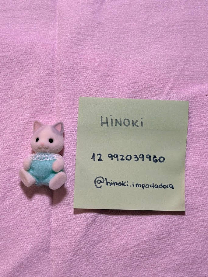 Sylvanian Families Bebe Gato Malhado Azul - Colecionavel - Hinoki